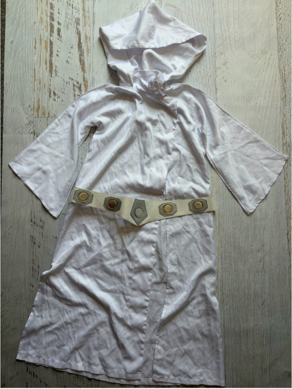 Girls Unbranded Princess Leia Halloween Costume One Size White Silver